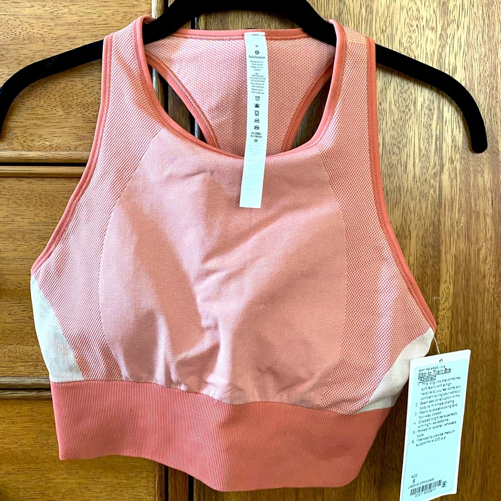 NWT Lululemon Ebb to Train Bra